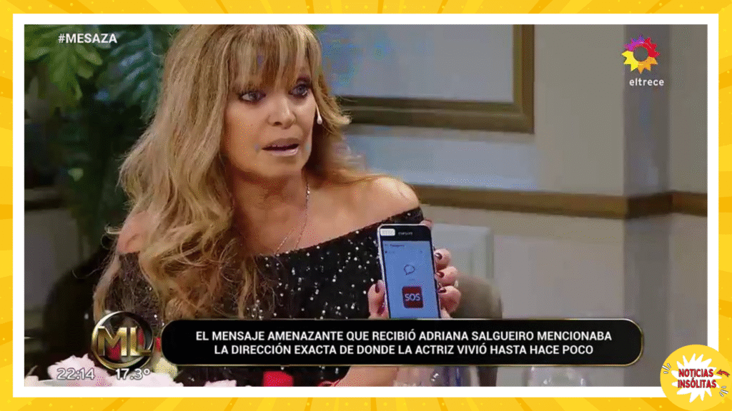 Adriana Salgueiro mostró su botón antipánico y conmovió a Mirtha Legrand