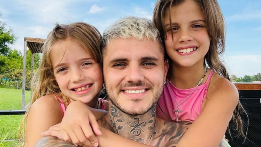 Mauro Icardi y una versión bajo sospecha tras pasar Navidad con sus hijas