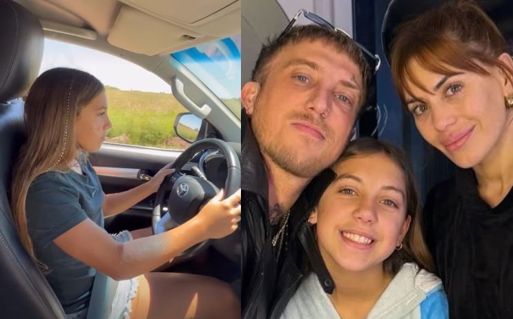 El Polaco quedó en shock tras el video de su hija manejando