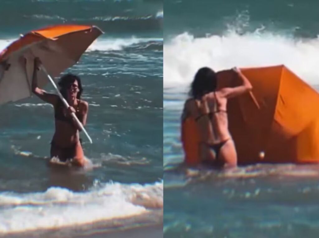 Gimena Accardi y un momento inesperado que terminó dentro del mar