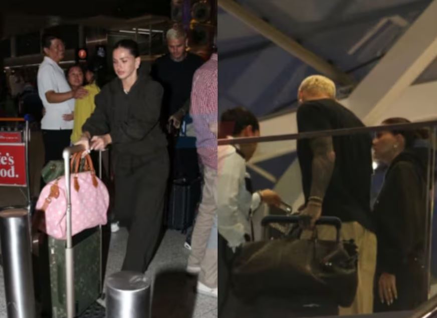 Mauro Icardi y la China Suárez, incómodo cruce en Ezeiza antes de viajar