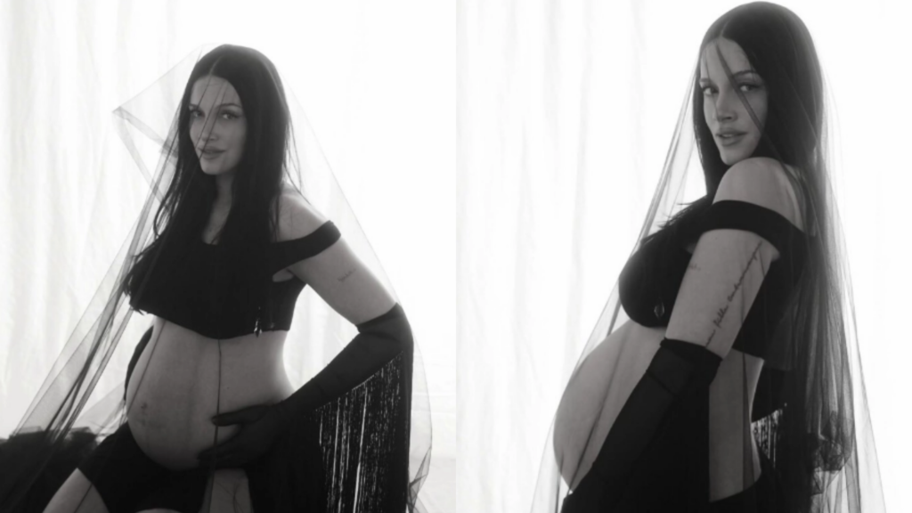 Oriana Sabatini mostró una sesión dark en embarazo y cerró comentarios en redes