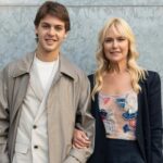 Benicio Gravier desfiló para Armani y Valeria Mazza se emocionó en primera fila