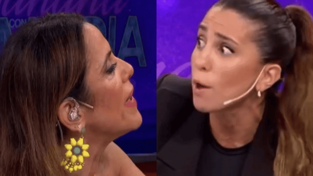 Cinthia Fernández se levantó y frenó a Callejón tras una frase sobre sus hijas en el programa de Moria Casán