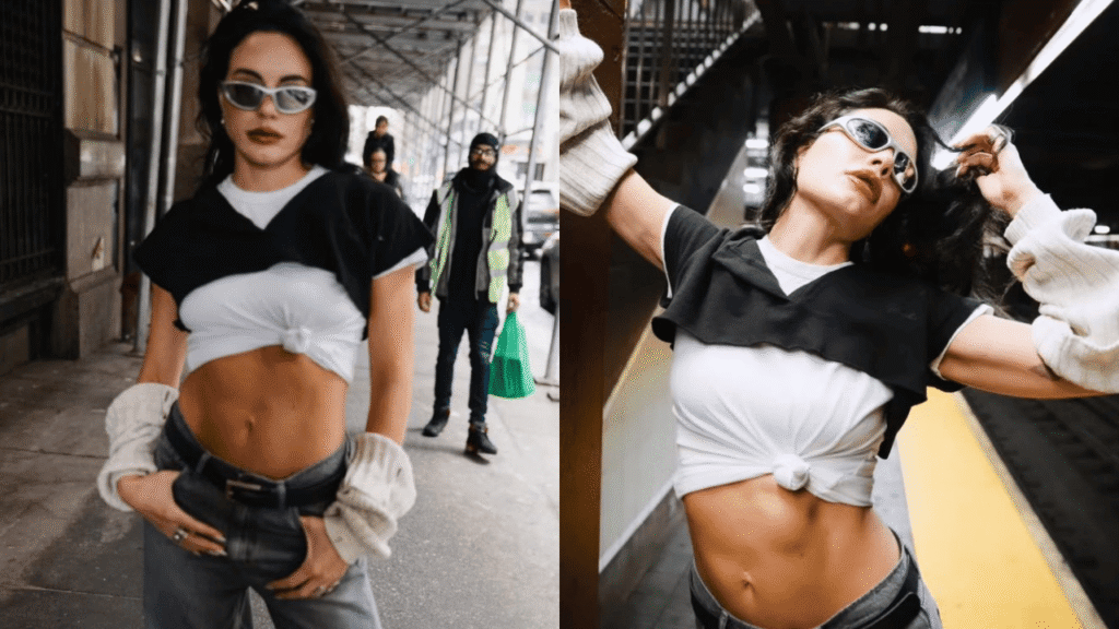 Emilia Attias y Nueva York: el look en el subte que provocó reacciones