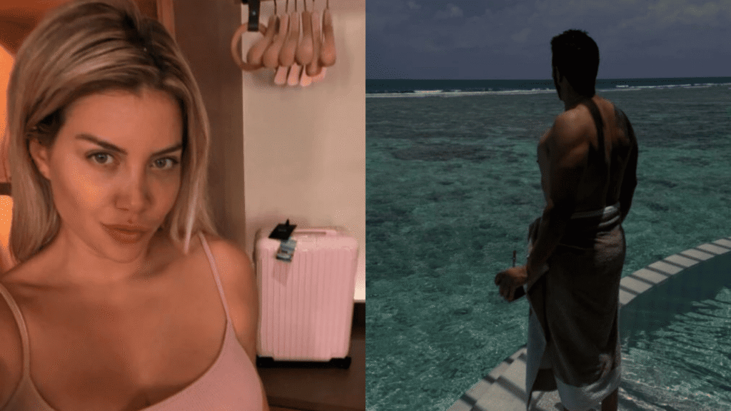 Wanda Nara pasó del juzgado en Milán al lujo de Maldivas junto a Martín Migueles