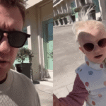 Maxi López filmó a su hija Elle en Inglaterra y lo que escuchó lo dejó sin palabras