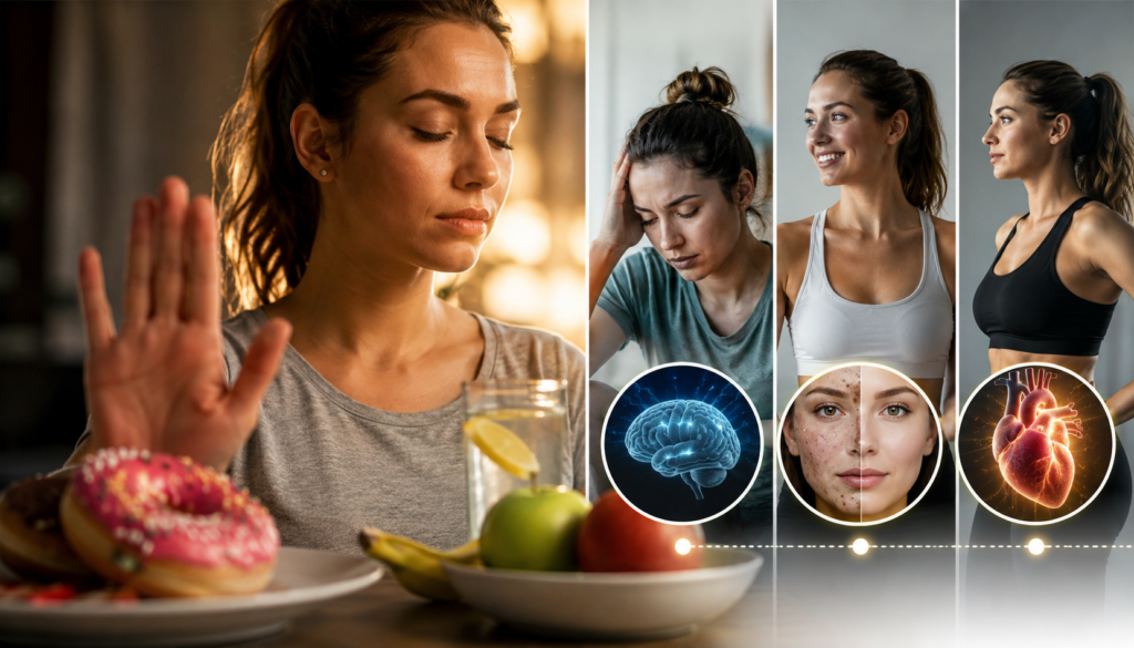 Dejar el azúcar: así cambia tu cuerpo en 7, 30 y 90 días