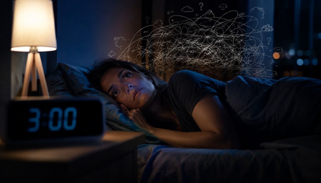 Qué significa despertarse a las 3 de la mañana con la mente acelerada y sin poder volver a dormir