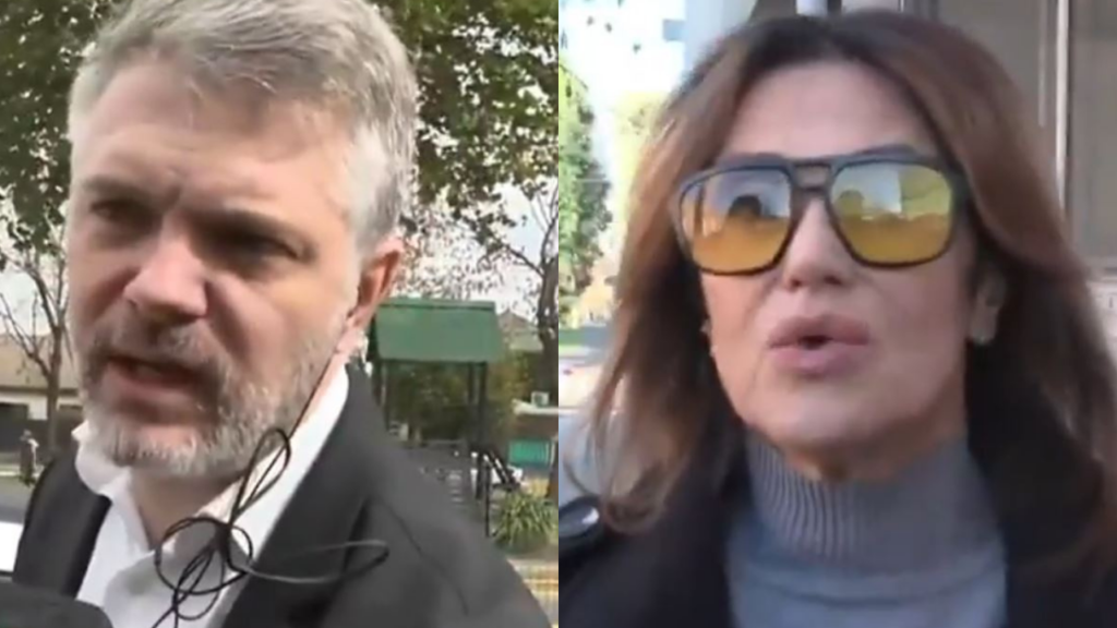 "¡¿Me estás jodiendo?!": el incómodo momento de Ricky Diotto a la salida del tribunal al enterarse de la nueva acusación de María Fernanda Callejón