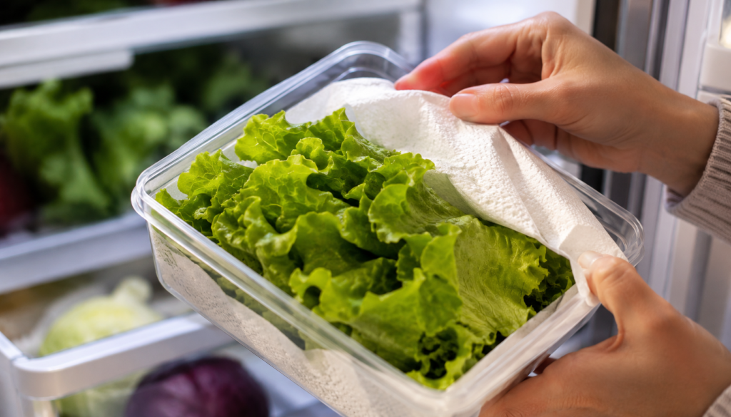 Cómo conservar la lechuga fresca por más tiempo: el truco de la servilleta de papel