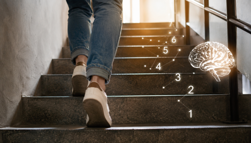 ¿Contás los escalones cuando subís una escalera? La psicología explica qué significa