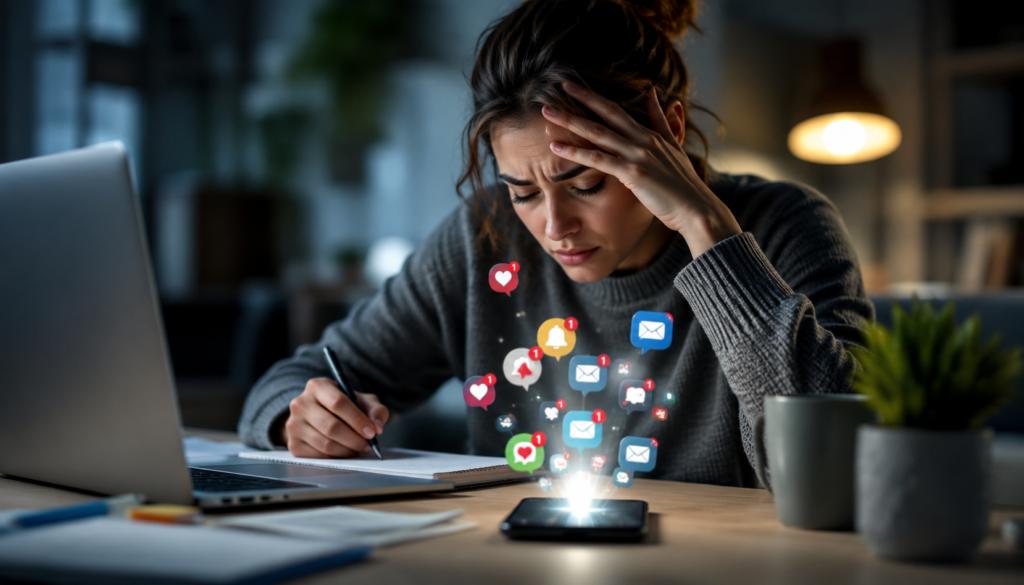Una sola notificación puede hacerte perder hasta 23 minutos de concentración, según un estudio