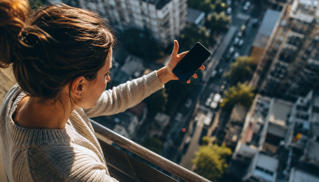 Por qué dan ganas de tirar el celular cuando estás en un lugar alto: el llamado del vacío explicado por la ciencia