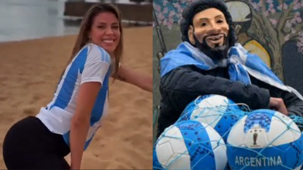 Virginia Gallardo apareció con una máscara de Messi en Corrientes y el video desató críticas dentro de La Libertad Avanza