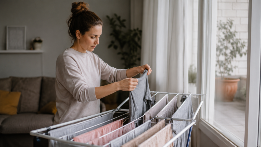 El error al colgar la ropa en invierno que hace que tarde más en secarse