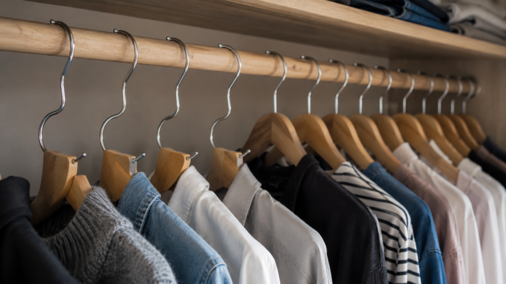 El sencillo truco de guardar la ropa al revés para ordenar el placard