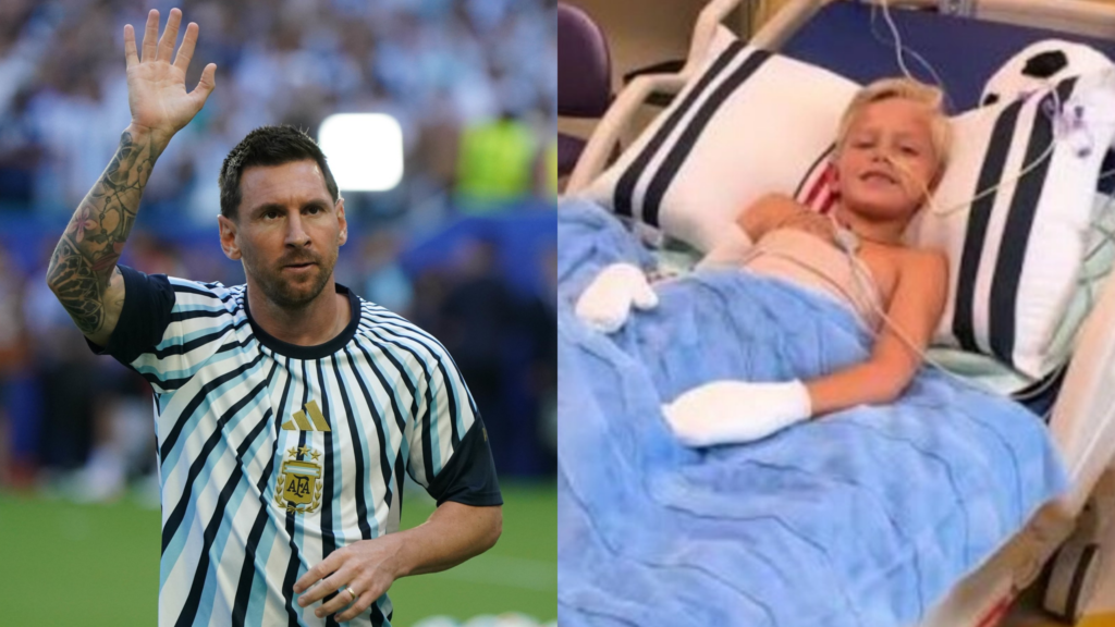 El emocionante gesto de Lionel Messi con un nene que sufrió graves quemaduras: le cumplió el sueño más esperado