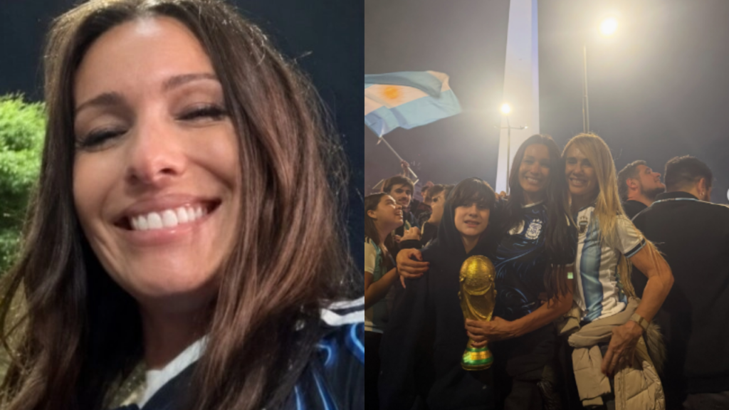 Pampita sorprendió a todos con su eufórico festejo en el Obelisco tras la victoria de Argentina
