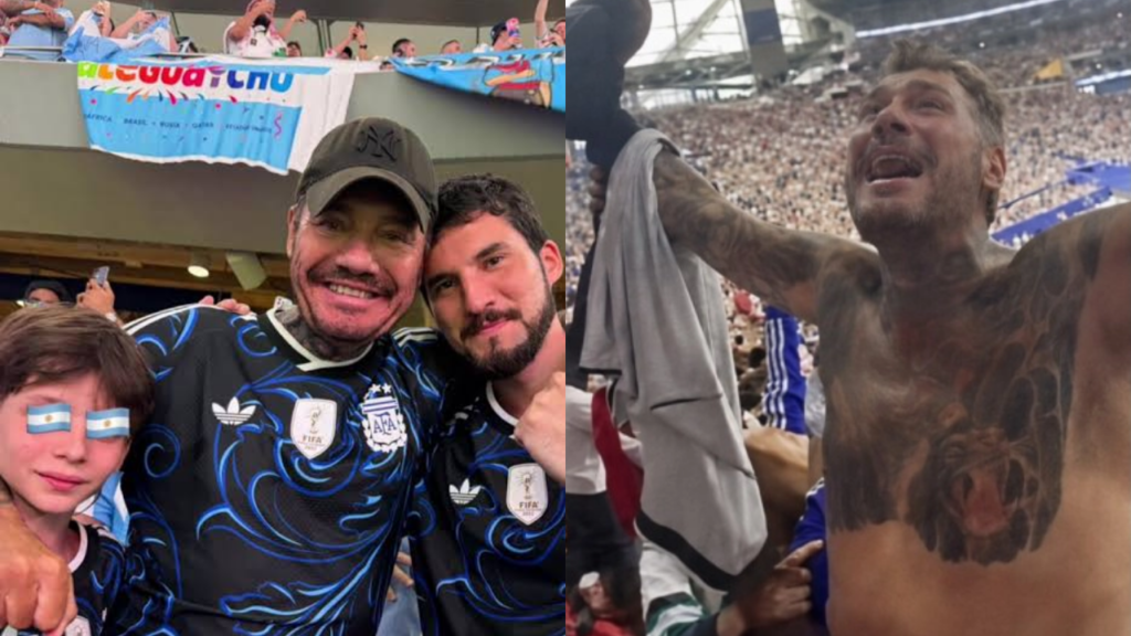 Marcelo Tinelli enloqueció con el gol de Lautaro y sus hijas tuvieron que frenarlo ante los ingleses