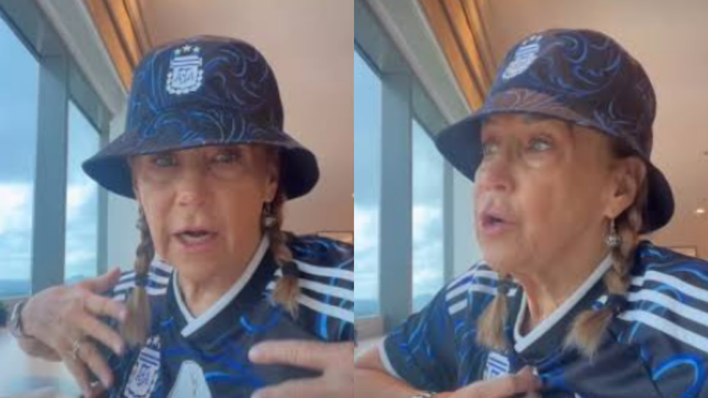 Marcela Tinayre mostró cómo vivió las horas más tensas antes de Argentina-Inglaterra