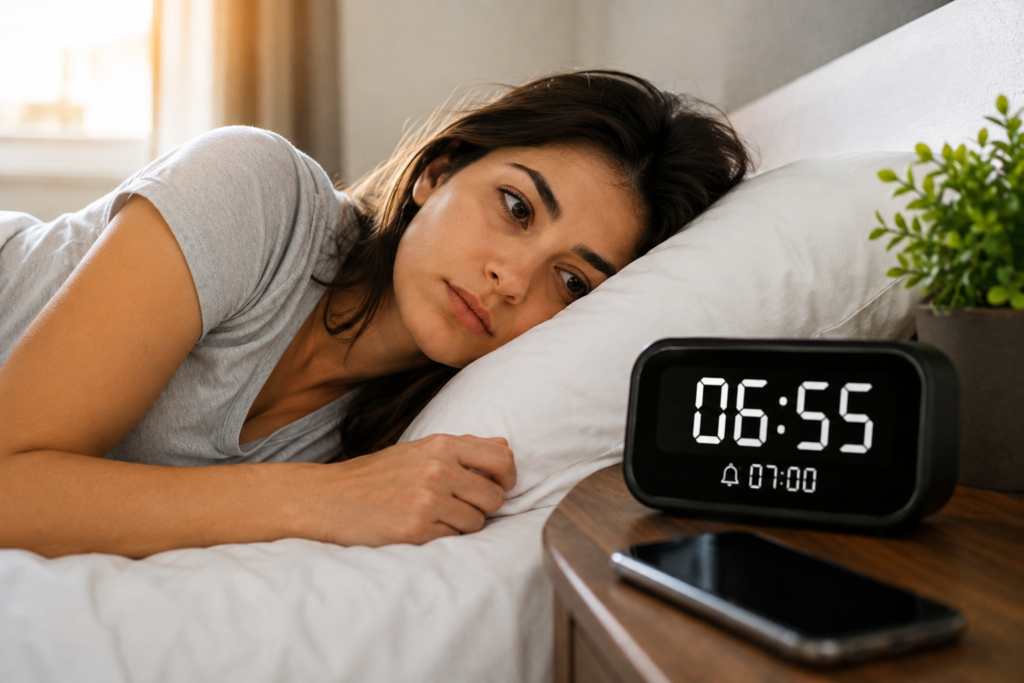 Qué significa despertarte unos minutos antes de que suene la alarma y por qué ocurre