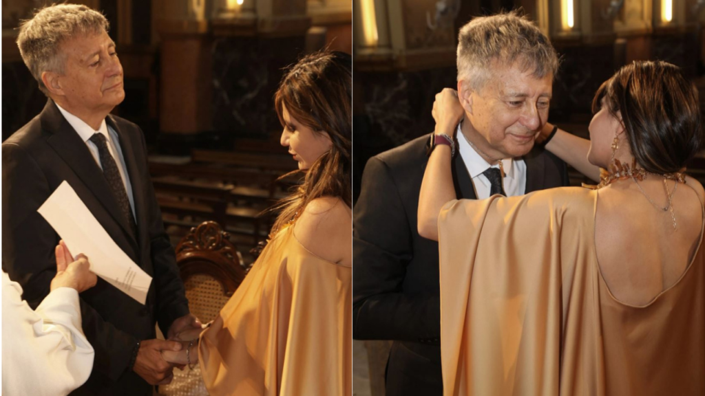 Giselle Krüger y Rolando Graña se casaron por iglesia después de 16 años de amor