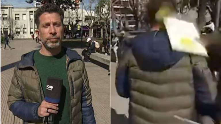 Tensión en Telefe: una mujer golpeó al meteorólogo en vivo y cortaron el móvil