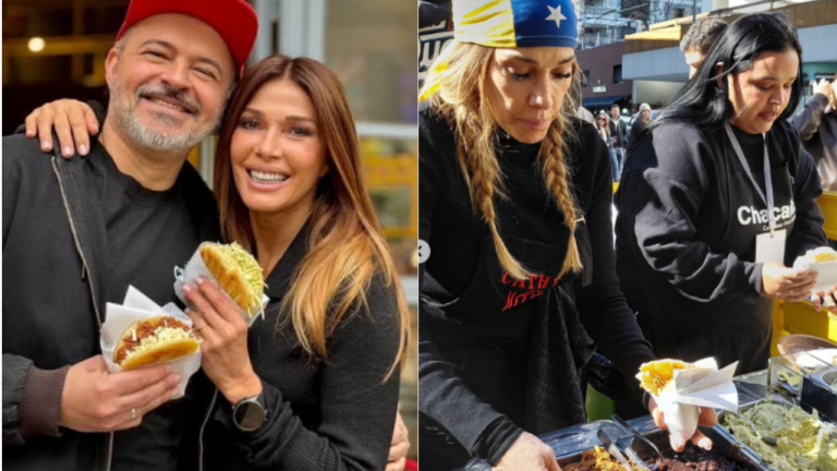 Catherine Fulop vendió más de 400 arepas en Palermo y recaudó casi $7 millones para Venezuela