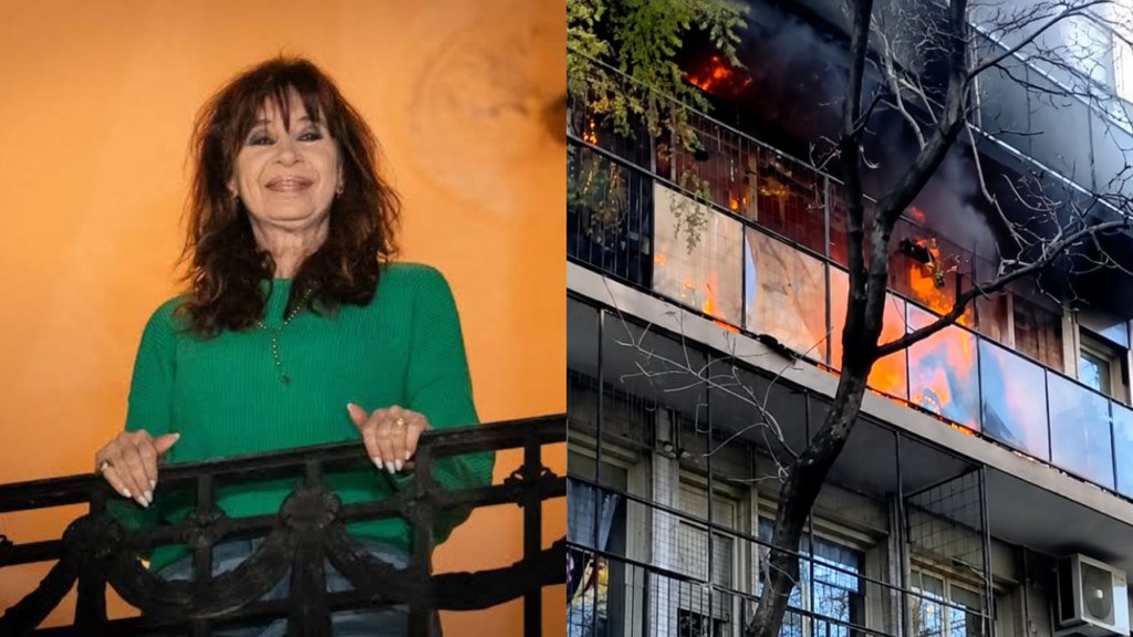 Incendio en un departamento al lado de donde Cristina Kirchner cumple prisión domiciliaria: evacuaron a los vecinos