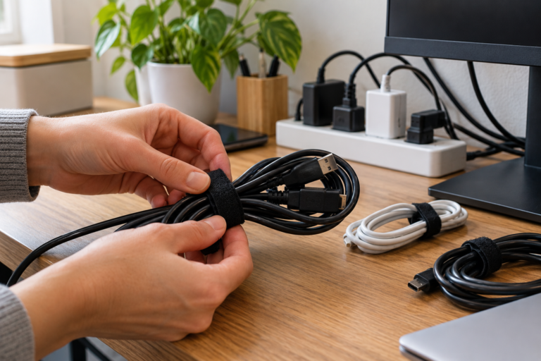 El truco para ordenar los cables de la casa y evitar que terminen todos mezclados