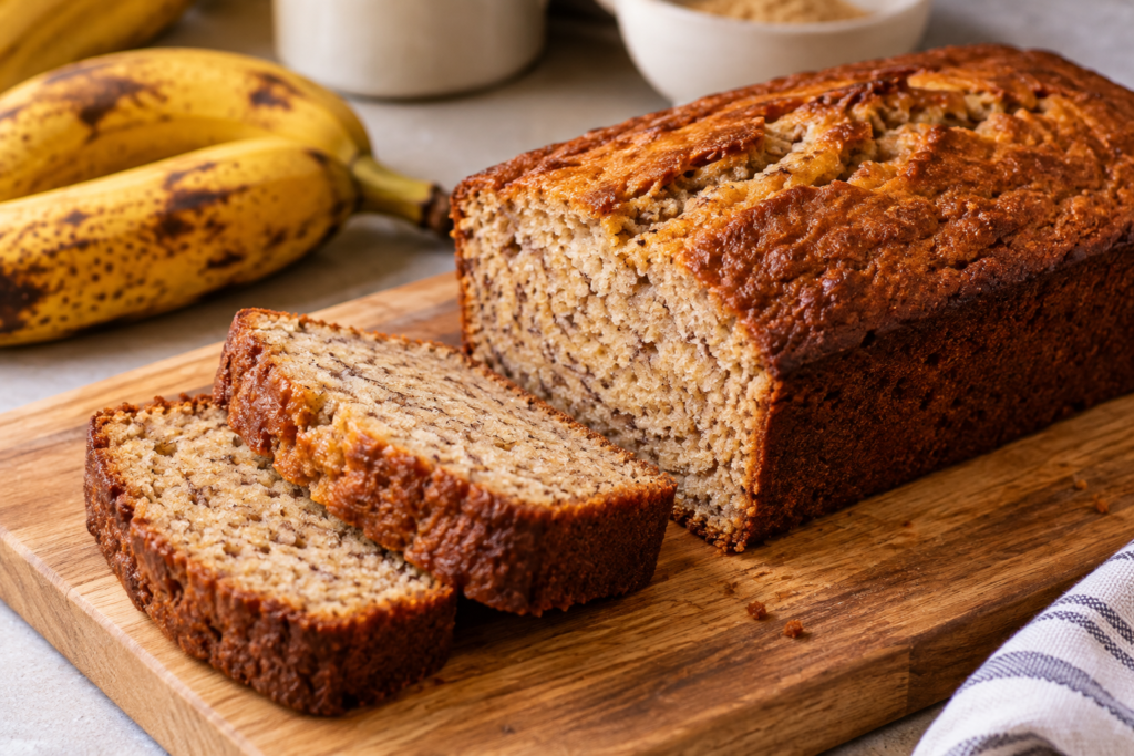 La receta de budín de banana ideal para aprovechar las frutas que quedaron maduras