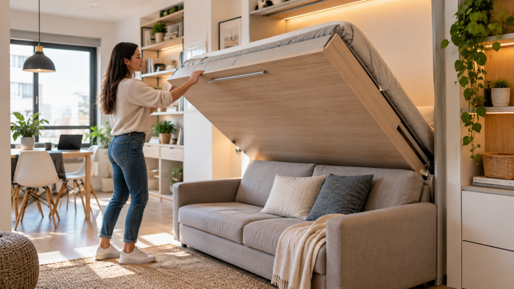 Los muebles multifuncionales que transforman espacios pequeños y reemplazan varios objetos en uno solo