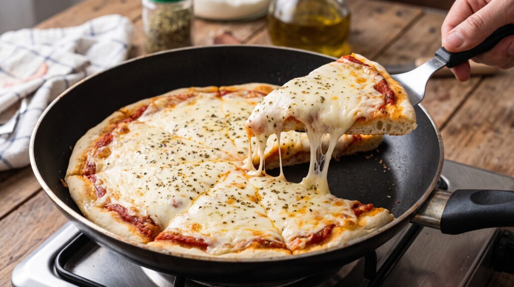 Pizza casera en sartén: cómo hacerla sin horno y con pocos ingredientes para que quede bien cocida