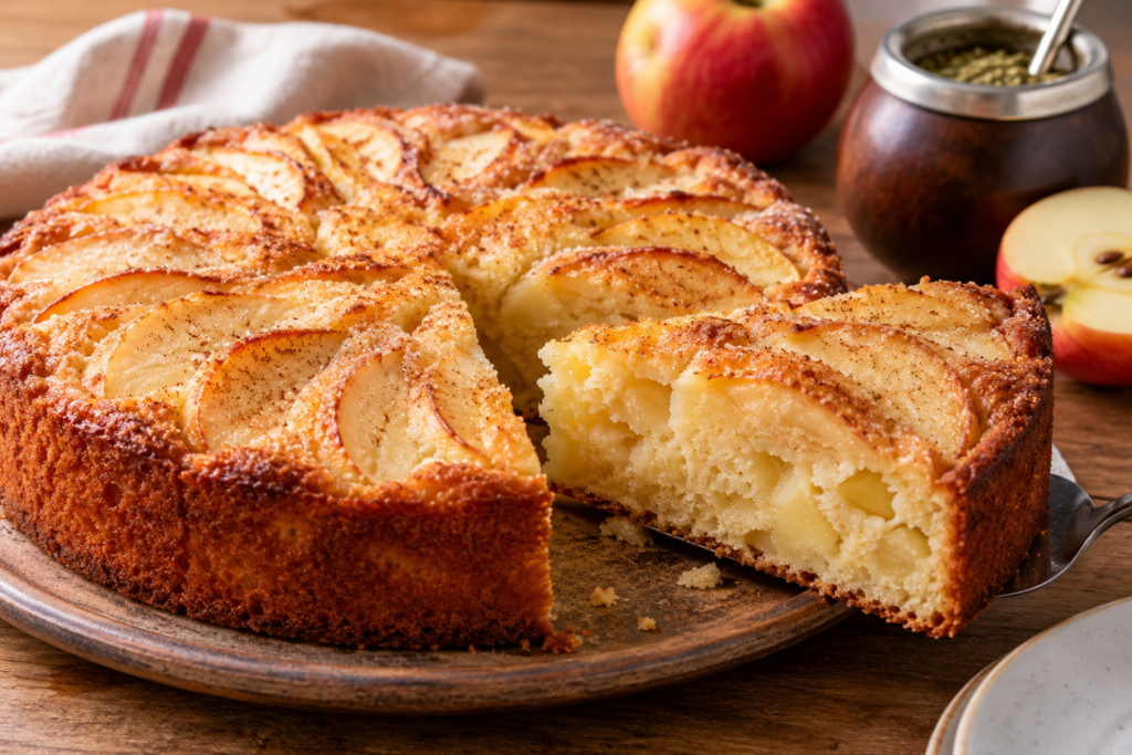 Torta matera de manzana: la receta fácil para que quede húmeda y esponjosa