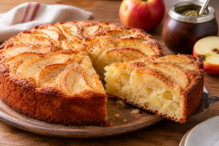 Torta matera de manzana: la receta fácil para que quede húmeda y esponjosa