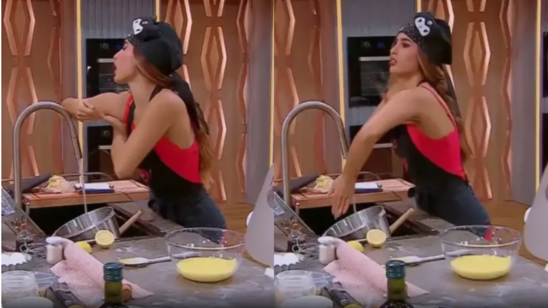 Julieta Poggio hizo un “baño polaco” en MasterChef Celebrity y desató una lluvia de críticas