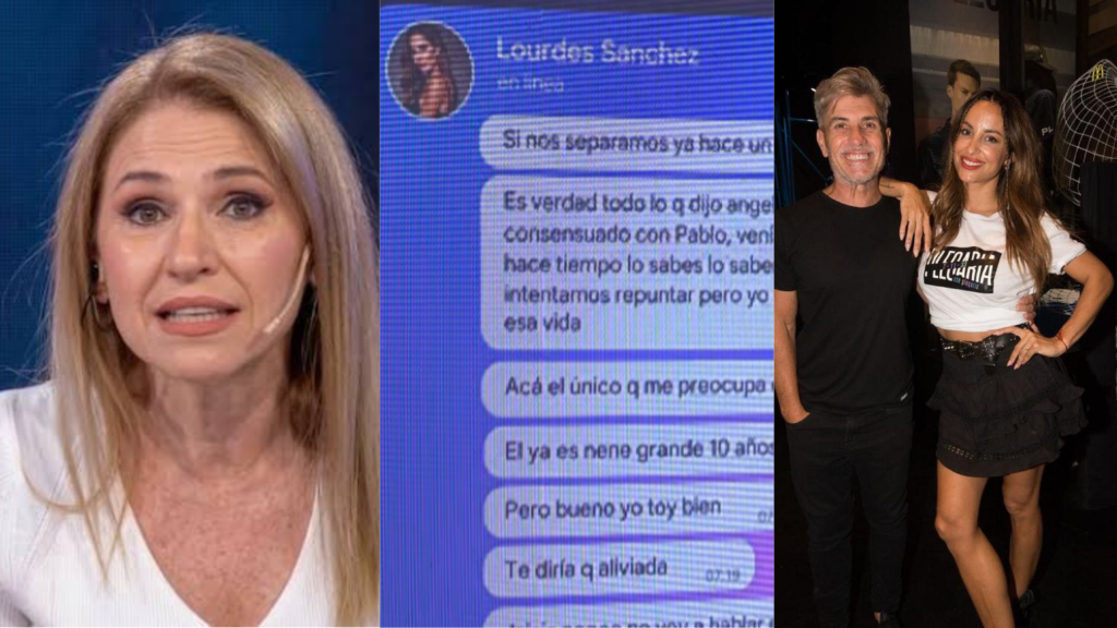 Fernanda Iglesias mostró los chats de Lourdes Sánchez y el Chato Prada: “Se me terminó el amor y él me sacó el celular”