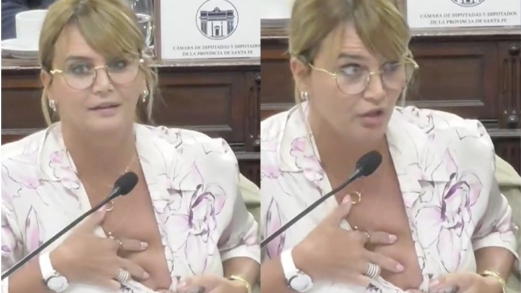 Amalia Granata mostró un pecho en plena sesión y enfrentó a quienes la acusaron de faltar por estar de joda