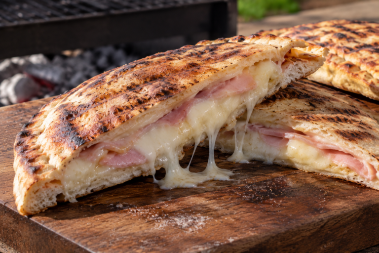 Torta parrilla rellena de jamón y queso: cómo hacerla paso a paso y cocinarla sin que se queme